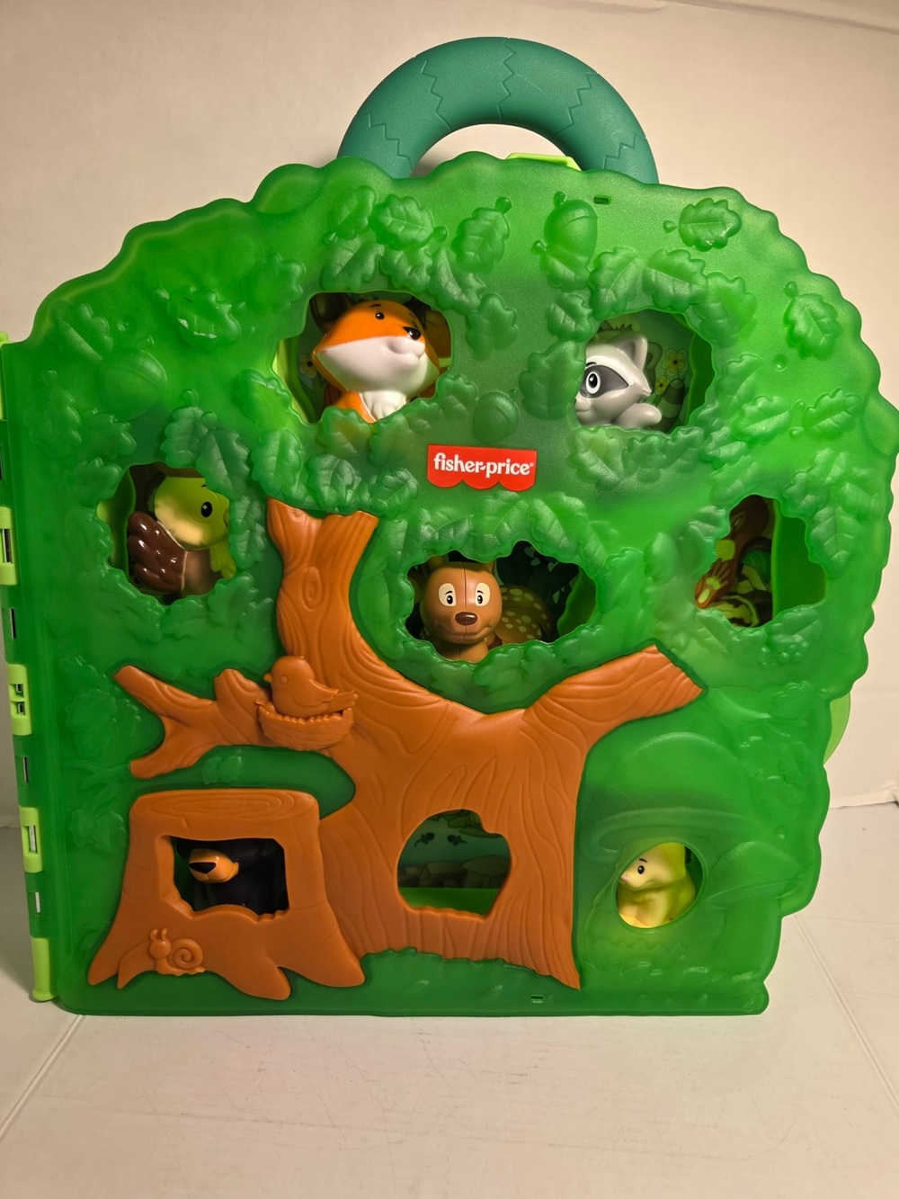 Fisher Price Little People 6 Animal Friends Animal Set with Tree Carrying Case